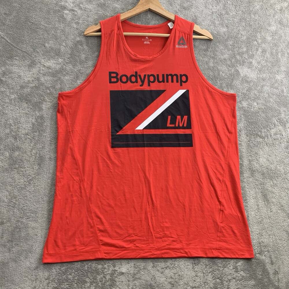 Reebok Shirt Mens XL Les Mills Tank Top Bodypump Speedwick Workout Gym Training